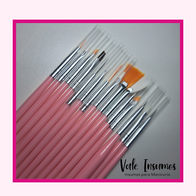 Set de pinceles x15un. 