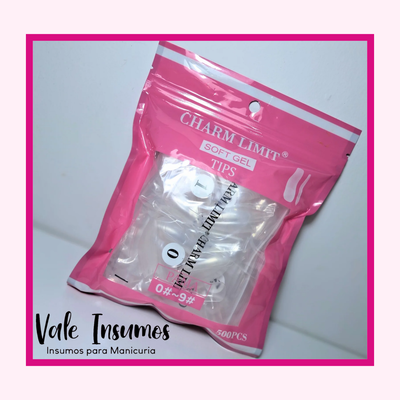 Tips Soft Gel x500un - Charm Limit 