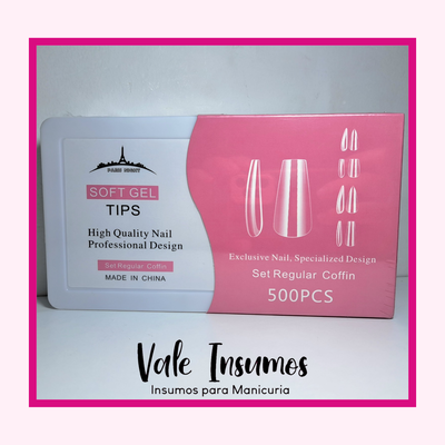 Tips Soft Gel 500un - París Nigth 