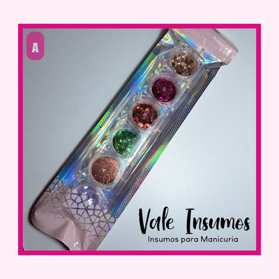 Mix Glitters x6 