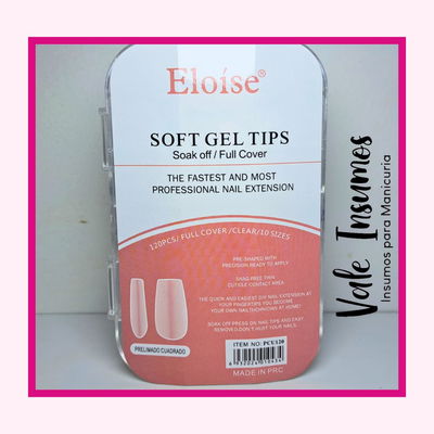 Tips Soft Gel 120un. - Eloise 