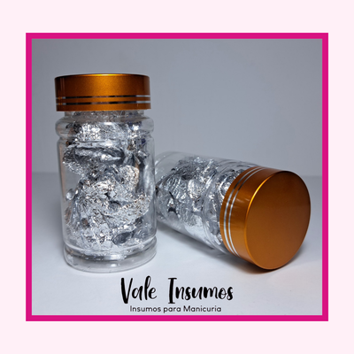 Frasco de Papel Oro/Plata