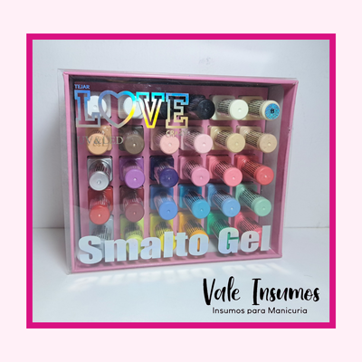 Caja de Esmaltes Semi x30un. - Love Crazy 