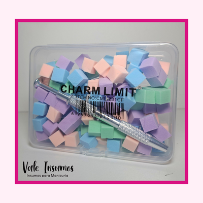 Esponjas difuminadoras + Pinza de agarre - Charm Limit