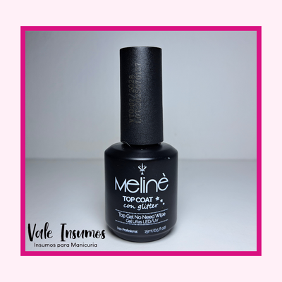 Top Coat con Glitter - Meliné 