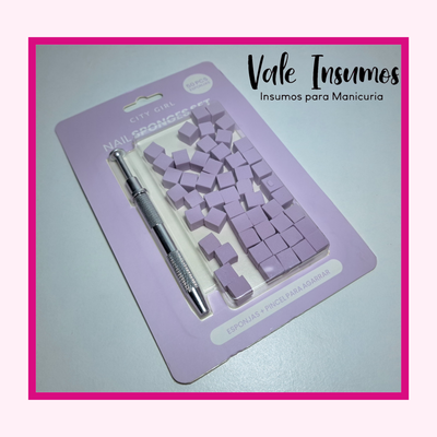 Esponjas Difuminadoras + Pincel de agarre - City Girls