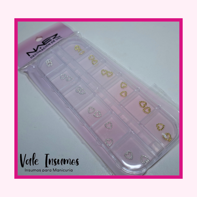 Corazones apliques - Naez