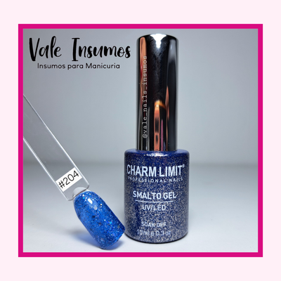 Esmaltes Semi Glitters #204 - Charm Limit 