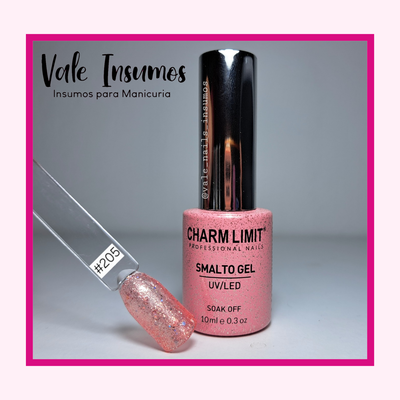Esmaltes Semi Glitters #205 - Charm Limit 