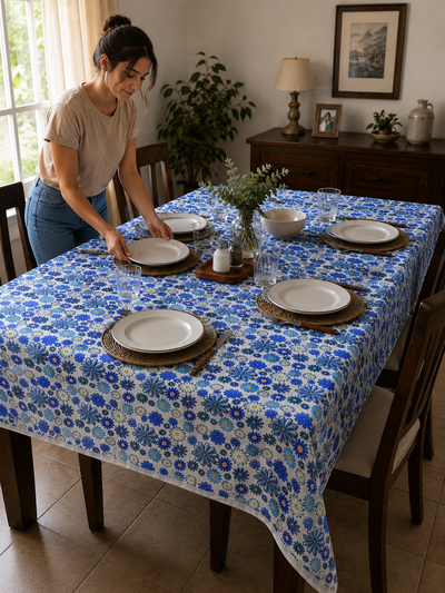 MANTEL | Margaritas azules
