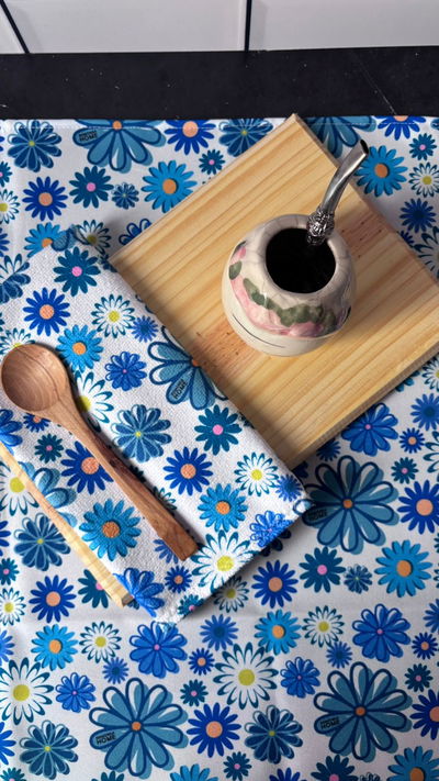 MANTEL MATERO | Margaritas azules
