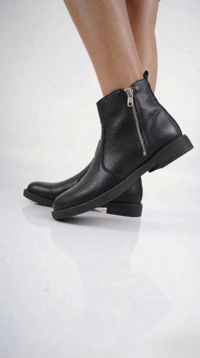 MELTON Negro - Cuero Ecologico