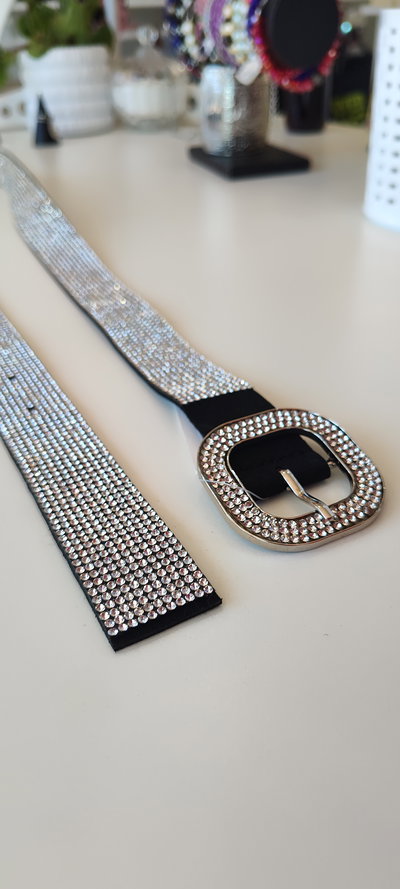 CINTO ALL STRASS HEBILLA CUADRADA