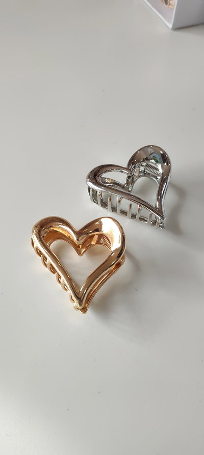 BROCHE METAL CORAZON 6CM