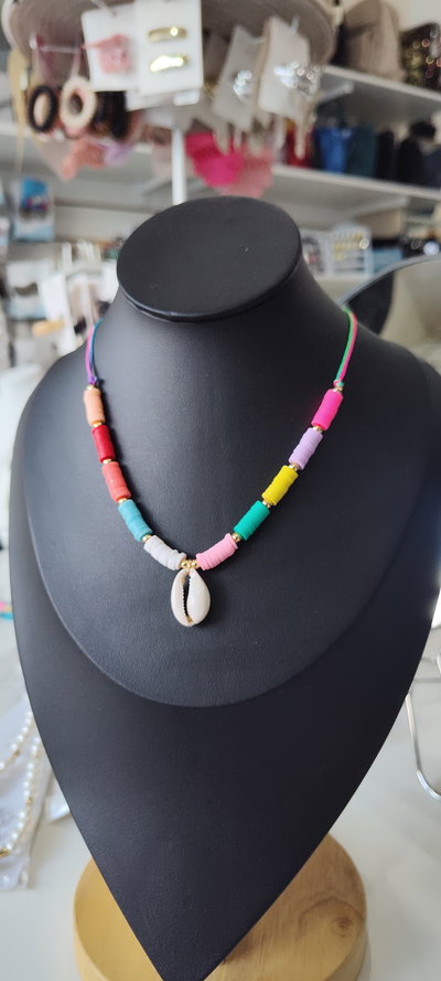 COLLARES CANUTILLO MULTICOLOR CARACOLA