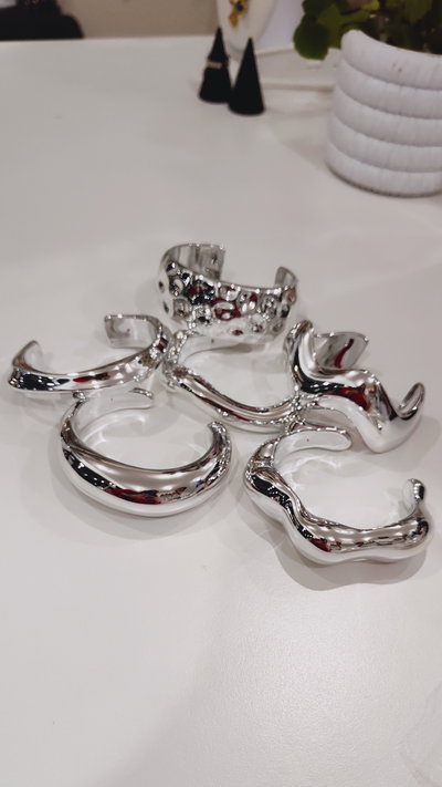 PULSERA CHUNKY CCB PLATEADA