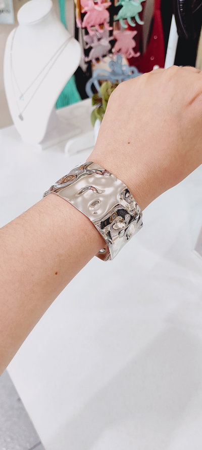 PULSERA BRAZALETE BASICO PLATEADO