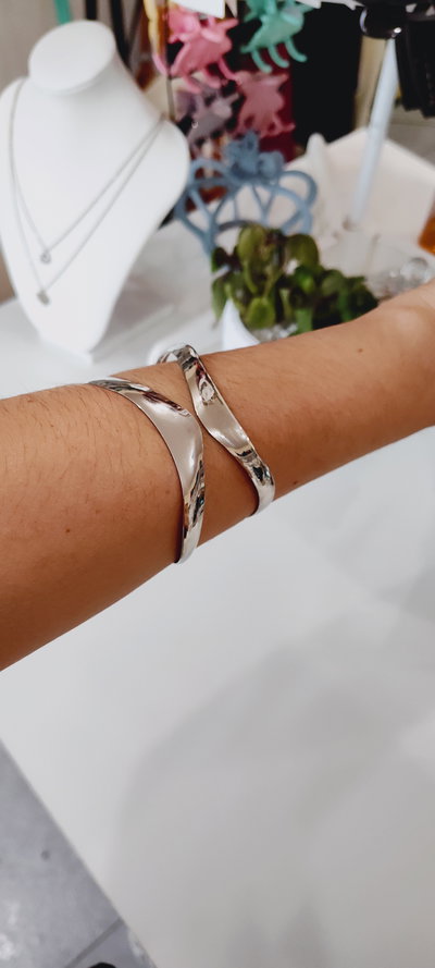 PULSERA BRAZALETE DOBLE LINEA