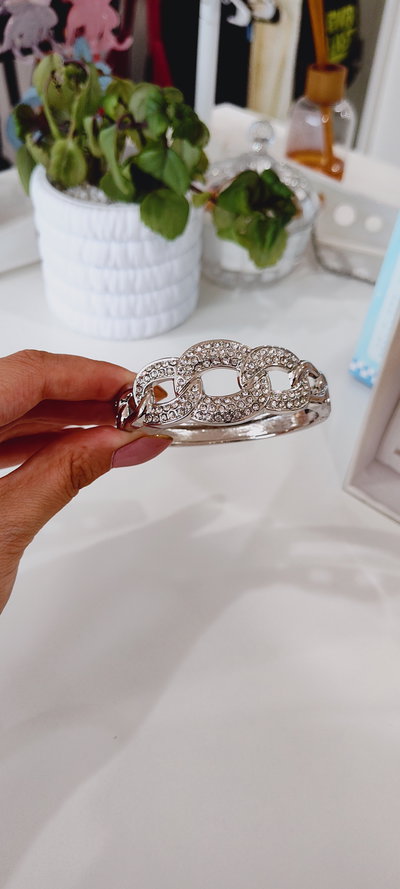 PULSER RIGIDA METALICA CADENA CON STRASS