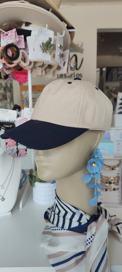 CAP INFANTIL BICOLOR AZUL MARINO