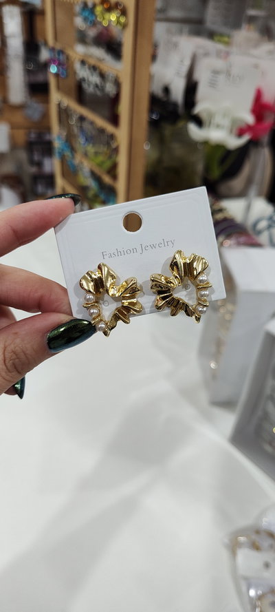 Aros AD moño y perlas