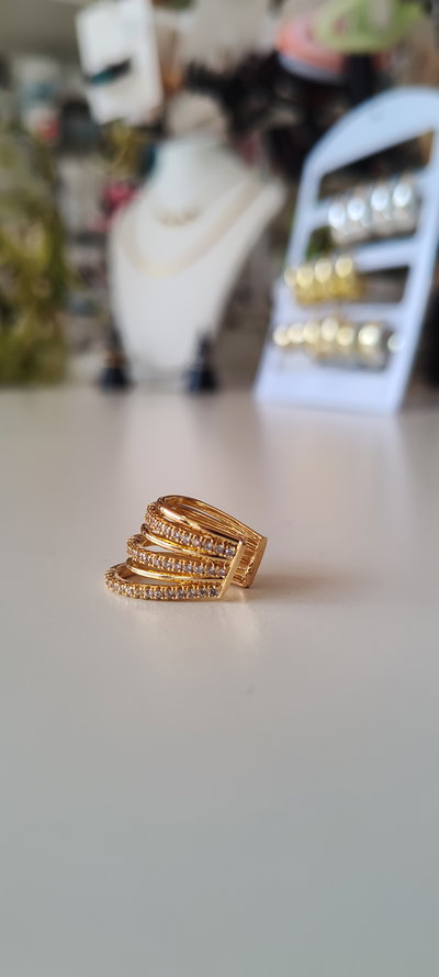 Cuff AD líneas strass