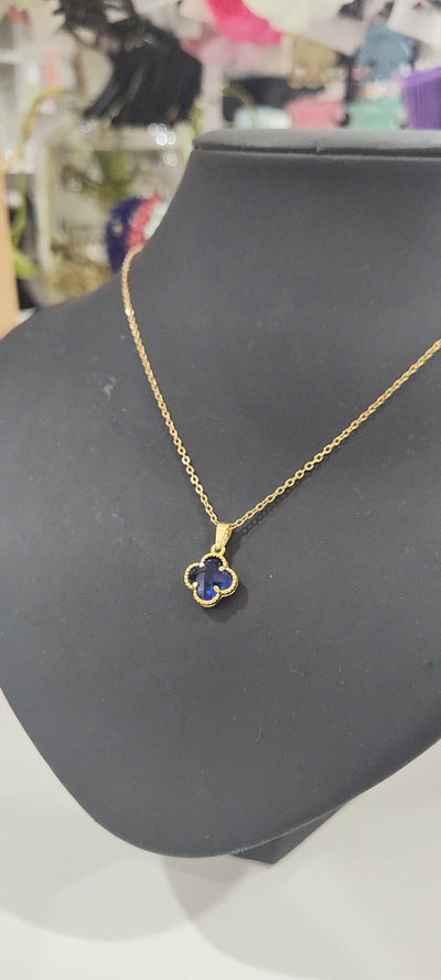 Cadena AD trébol azul 