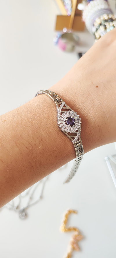 Pulsera AQ CENTRO LILA