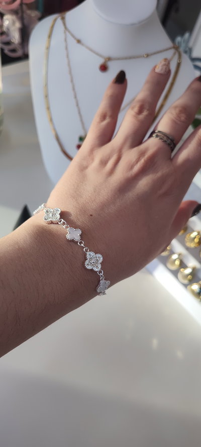 Pulsera AB tréboles COMBINADOS
