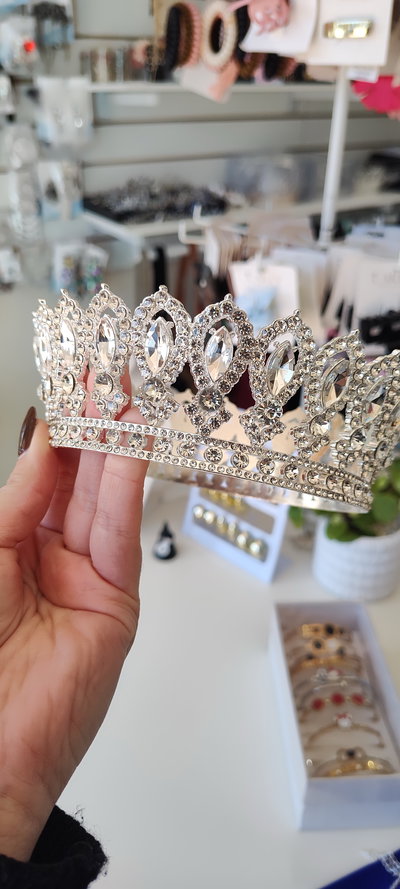 CORONA REDONDA PLATEADA