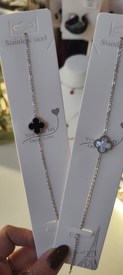 Pulsera AQ simple TRÉBOL 