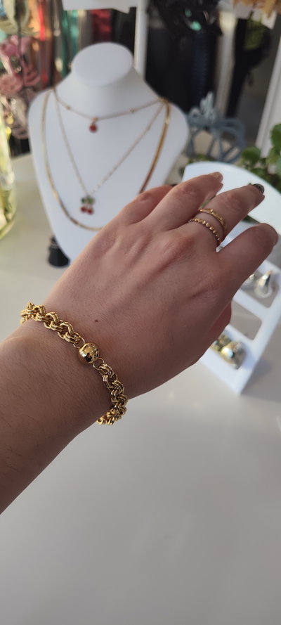 Pulsera AD cadena bolita