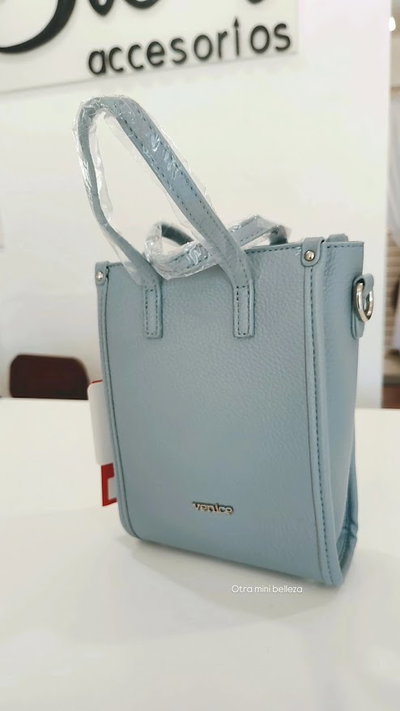 BANDOLERA VENICE PORTACELULAR CELESTE