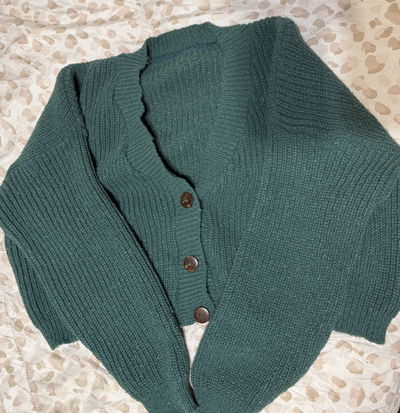Cardigan Corto Tejido Grueso