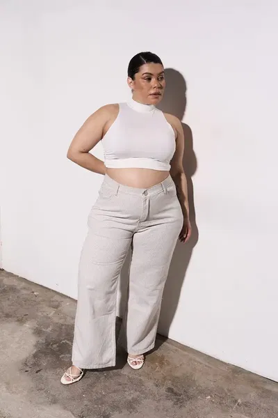 Maxi Wideleg Creta Lineas