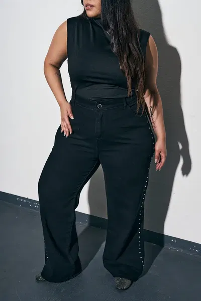  Maxi Wideleg Anémona Strass