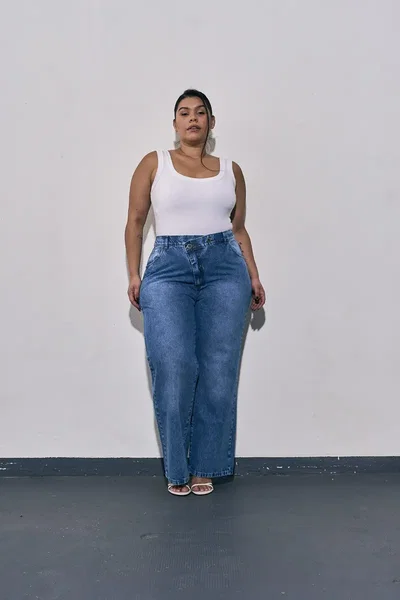  Maxi Wideleg Soia Cintura elástica 