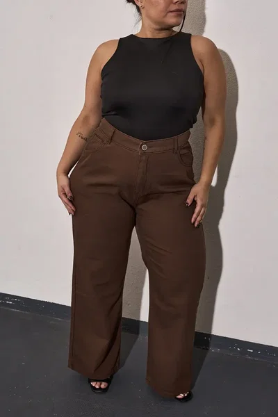  Maxi Wideleg Marron