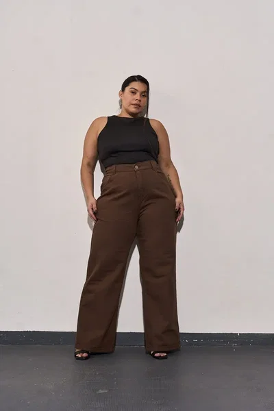  Maxi Wideleg Marron