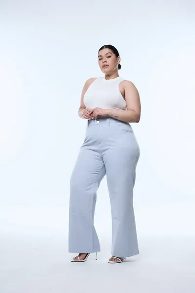 Maxi Wideleg Light Blue