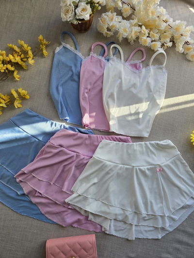 Conjunto Top Y Pollera Valuna