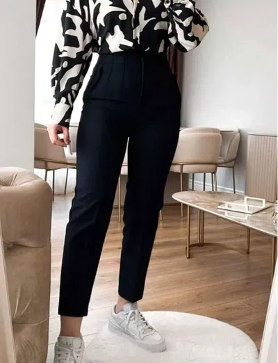 Pantalon Elegante Cintura Avispa Bengalina