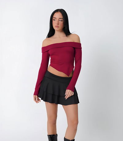 Short Pollera Volados Zara 