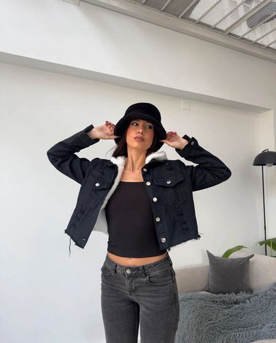 Campera Jacket Peluche y Jean Lolo