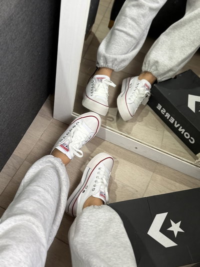 Converse  plataforma blanco - nacionales