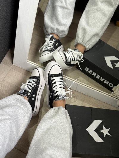 Converse plataforma negro - nacionales