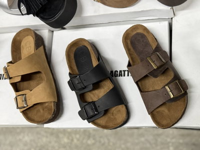 Sandalias Birk - cuero en 3 colores 