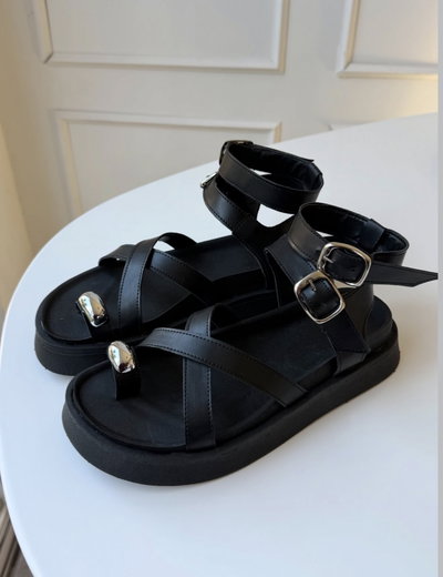 Sandalias Mónaco desmontable - negro 