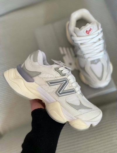 New balance 9060 blanco/gris  IMPORTADAS -