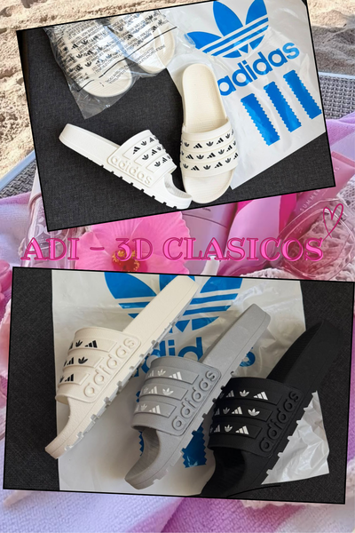 Ojotas adi 3D clásico  - 3 colores  